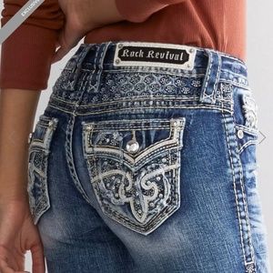 Rock Revival Rosewood Low Rise Boot Stretch Jean; Got them from Buckle!
